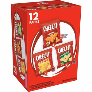 Cheez-It Variety Pack - Individually Wrapped - Original, White Cheddar, Cheddar Jack Cheese - 12.10 oz Product Image 