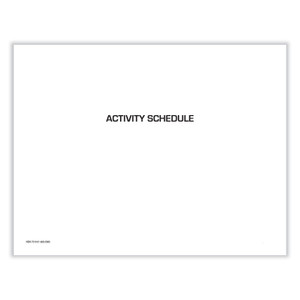 Unicor 7510016650585 Activity Schedule, 11 x 9, White Cover, 12-Month (Jan to Dec): 2024, 10/Pack View Product Image