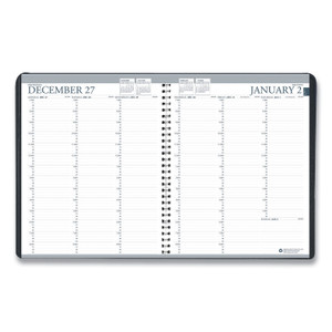 AbilityOne 7510016828104 SKILCRAFT Professional Weekly Planner, 11 x 8.5, Black Cover, 12-Month (Jan to Dec): 2024 View Product Image