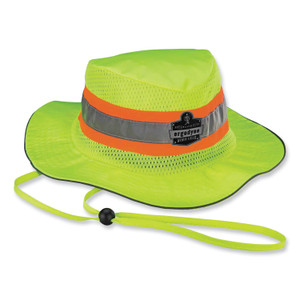 ergodyne Chill-Its 8935CT Hi-Vis PVA Ranger Sun Hat, Small/Medium, Lime, Ships in 1-3 Business Days (EGO12590) View Product Image