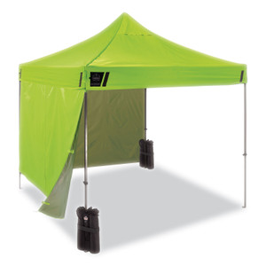 ergodyne Shax 6051 Heavy-Duty Pop-Up Tent Kit, Single Skin, 10 ft x 10 ft, Polyester/Steel, Lime, Ships in 1-3 Business Days (EGO12951) View Product Image