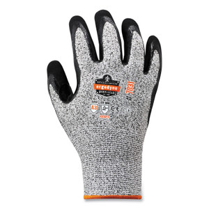 ergodyne ProFlex 7031 ANSI A3 Nitrile-Coated CR Gloves, Gray, Medium, Pair View Product Image