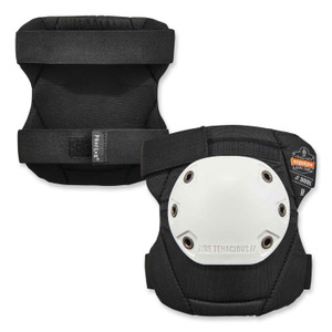 ergodyne ProFlex 300HL Knee Pads, Rounded Hard Cap, Hook and Loop Closure, One Size Fits Most, White Cap, Pair View Product Image