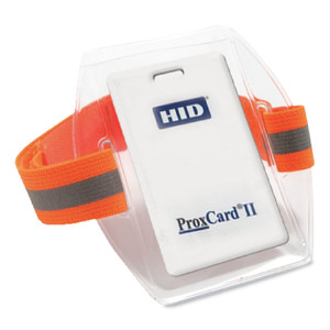 ergodyne Squids 3386 Arm Band ID Badge Holder, Horizontal, 4 x 2.5, Orange 6 per pack View Product Image