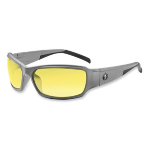 ergodyne Skullerz Thor Safety Glasses, Matte Gray Nylon Impact Frame, Yellow Polycarbonate Lens, Ships in 1-3 Business Days (EGO51150) View Product Image