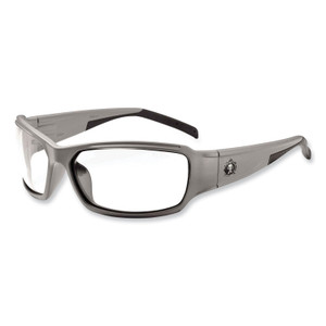 ergodyne Skullerz Thor Safety Glasses, Matte Gray Nylon Impact Frame, Anti-Fog Clear Polycarbonate Lens, Ships in 1-3 Business Days (EGO51103) View Product Image