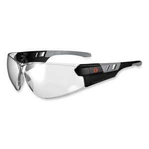 ergodyne Skullerz Saga Frameless Safety Glasses, Black Nylon Impact Frame, Indoor/Outdoor Polycarb Lens, Ships in 1-3 Business Days (EGO59180) View Product Image