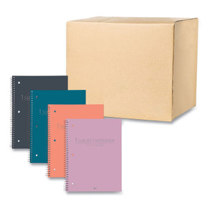 Roaring Spring Subject Wirebound Promo Notebook, 1-Subject, Medium/College Rule, Assorted Cover Colors, (70) 10.5 x 8 Sheets, 24/Carton ROA10034CS View Product Image