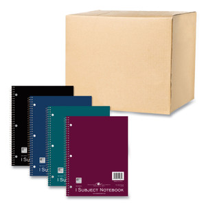 Roaring Spring Subject Wirebound Notebook, 1-Subject, Medium/College Rule, Assorted Cover Colors, (80) 11 x 8.5 Sheets, 24/Carton View Product Image