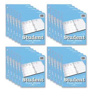 Roaring Spring Student Plan Book, Undated, Light Blue Cover, (45) 11 x 8.5 Sheets, 24/Carton, Ships in 4-6 Business Days View Product Image