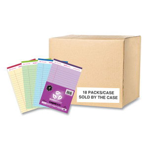 Roaring Spring Enviroshades Legal Notepads, 40 Assorted 5 x 8 Sheets, 72 Notepads/Carton, Ships in 4-6 Business Days (ROA74000CS) View Product Image