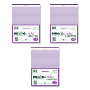Roaring Spring Enviroshades Legal Notepads, 50 Orchid 8.5 x 11.75 Sheets, 36 Notepads/Carton View Product Image