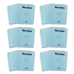 Roaring Spring Examination Blue Book, Wide/Legal Rule, Blue Cover, (12) 11 x 8.5 Sheets, 300/Carton, Ships in 4-6 Business Days View Product Image