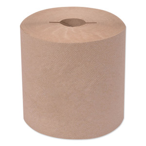 Tork Universal Hand Towel Roll, Notched, 1-Ply, 7.5" x 800 ft, Natural, 6 Rolls/Carton (TRK7171300) View Product Image