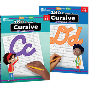 Shell Education 180 Days of Cursive: Advanced Printed Book (SHL130196) View Product Image