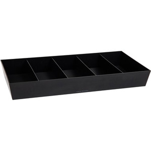 Mind Reader 5-Compartment Snack Organizer - 5 Compartment(s) - Lightweight - Black Product Image 