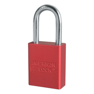RED COLOR CODED ALUMINUMPADLOCK KEYED DIFFE (045-A1106RED) View Product Image