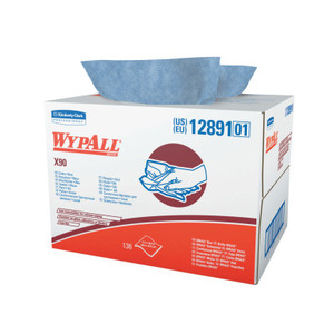 WYPALL X90 CLOTHS BRAG BOX BLUE 136 SHEETS (412-12891) View Product Image