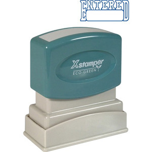 STAMP;PRE-INKED;ENTERED;BE (XST1205) View Product Image