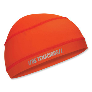 ergodyne Chill-Its 6632 Performance Knit Cooling Skull Cap, Polyester/Spandex, One Size Fits Most, Orange, Ships in 1-3 Business Days (EGO12688) View Product Image