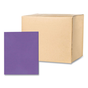 Roaring Spring Pocket Folder, 0.5" Capacity, 11 x 8.5, Purple, 25/Box, 10 Boxes/Carton, Ships in 4-6 Business Days (ROA50114CS) View Product Image