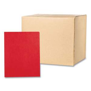 Roaring Spring Pocket Folder with 3 Fasteners, 0.5" Capacity, 11 x 8.5, Red, 25/Box, 10 Boxes/Carton View Product Image