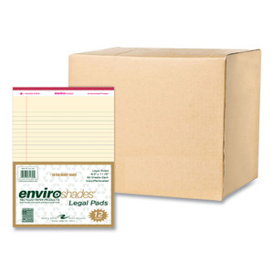 Roaring Spring Enviroshades Legal Notepads, 50 Ivory 8.5 x 11.75 Sheets, 72 Notepads/Carton, Ships in 4-6 Business Days (ROA74130CS) View Product Image