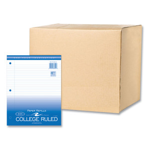 Roaring Spring Loose Leaf Paper, 8.5 x 11, 3-Hole Punched, College Rule, White, 200 Sheets/Pack, 24 Packs/Carton, Ships in 4-6 Business Days (ROA83910CS) View Product Image