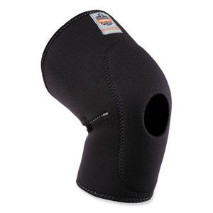 ergodyne ProFlex 615 Open Patella Anterior Pad Knee Sleeve, Small, Black, Ships in 1-3 Business Days (EGO16532) View Product Image