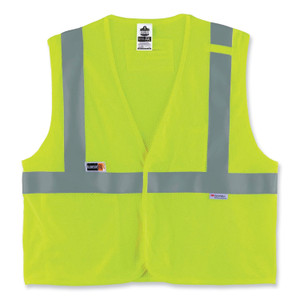 ergodyne GloWear 8260FRHL Class 2 FR Safety Hook and Loop Vest, Modacrylic/Kevlar, 2X-Large/3X-Large, Lime View Product Image