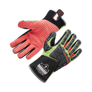 ergodyne ProFlex 925CR6 Performance Dorsal Impact-Reducing Cut Resistance Gloves, Black/Lime, 2XL, Pair, Ships in 1-3 Business Days (EGO17296) View Product Image