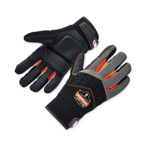 ergodyne ProFlex 9001 Full-Finger Impact Gloves, Black, X-Large, Pair, Ships in 1-3 Business Days (EGO17775) View Product Image