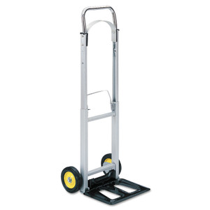 Safco HideAway Aluminum Hand Truck, 250 lb Capacity, 15.5 x 16.5 x 43.5, Aluminum (SAF4061) View Product Image