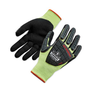 ergodyne ProFlex 7141 ANSI A4 DIR Nitrile-Coated CR Gloves, Lime, Medium, Pair, Ships in 1-3 Business Days (EGO17913) View Product Image