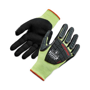 ergodyne ProFlex 7141 ANSI A4 DIR Nitrile-Coated CR Gloves, Lime, 2X-Large, Pair, Ships in 1-3 Business Days (EGO17916) View Product Image