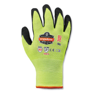 ergodyne ProFlex 7021 Hi-Vis Nitrile-Coated CR Gloves, Lime, X-Large, Pair View Product Image
