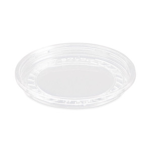 SOLO Bare Eco-Forward RPET Deli Container Lids, ProPlanet Seal, Recessed Lid, Fits 8 oz, Clear, Plastic, 50/Pack, 10 Packs/Carton (SCCLG8R) View Product Image