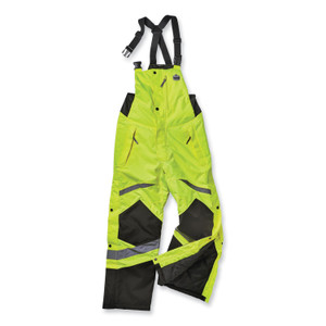 ergodyne GloWear 8928 Class E Hi-Vis Insulated Bibs, Large, Lime, Ships in 1-3 Business Days (EGO25524) View Product Image