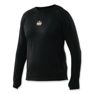 ergodyne N-Ferno 6435 Midweight Long Sleeve Base Layer Shirt, X-Large, Black, Ships in 1-3 Business Days (EGO40205) View Product Image