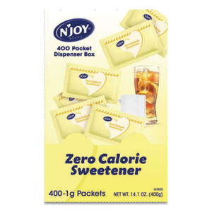 N'Joy Yellow Sucralose Zero Calorie Sweetener, 0.04 oz Packet, 400/Box View Product Image