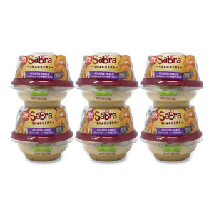 Sabra Classic Hummus with Pretzel, 4.56 oz Cup, 6 Cups/Pack, Ships in 1-3 Business Days (GRR90200452) View Product Image