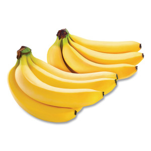 National Brand Fresh Organic Bananas, 6 lbs, 2 Bundles/Carton, Ships in 1-3 Business Days (GRR90000107) View Product Image