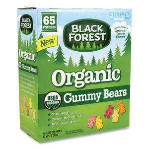Black Forest Organic Gummy Bears, 0.8 oz Pouch, 65 Pouches/Carton, Ships in 1-3 Business Days (GRR22000556) View Product Image