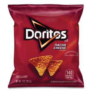 Doritos Nacho Cheese Tortilla Chips, 1 oz Snack Bag, 50/Carton, Ships in 1-3 Business Days (GRR22000475) View Product Image