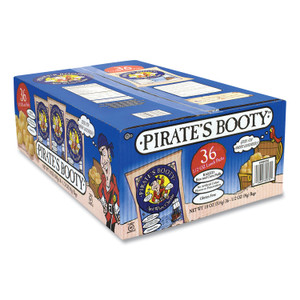 Pirate's Booty Puffs, Aged White Cheddar, 0.5 oz Bag, 36/Box, Ships in 1-3 Business Days (GRR22000092) View Product Image