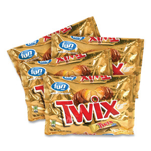 Twix Cookie Bars, Fun Size, 10.83 oz Bag, 4 Bags/Box, Ships in 1-3 Business Days (GRR20900467) View Product Image