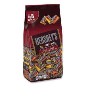 Hershey's Miniatures Variety Share Pack, Dark Assortment, 48 oz Bag, Ships in 1-3 Business Days (GRR20900314) View Product Image