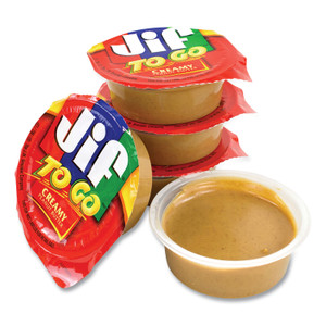 Jif To Go Spreads, Creamy Peanut Butter, 1.5 oz Cup, 36 Cups/Box, Ships in 1-3 Business Days (GRR22000535) View Product Image