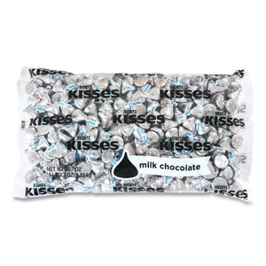 Hershey's KISSES, Milk Chocolate, Silver Wrappers, 66.7 oz Bag, Ships in 1-3 Business Days (GRR24600054) View Product Image