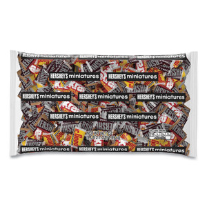 Hershey's Miniatures Variety Bulk Pack, Assorted Chocolates, 66.7 oz Bag, Ships in 1-3 Business Days (GRR24600055) View Product Image